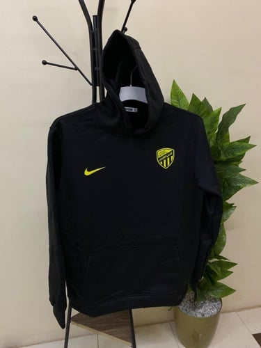 هودي شتوي بشعار نادي الاتحاد بألوان متعددة