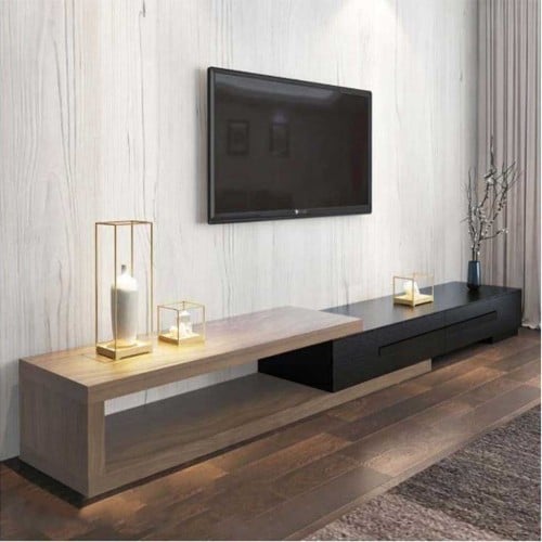 طاولة تلفاز مصنوعة من الخشب الصلب ضد الماء و الرطو...