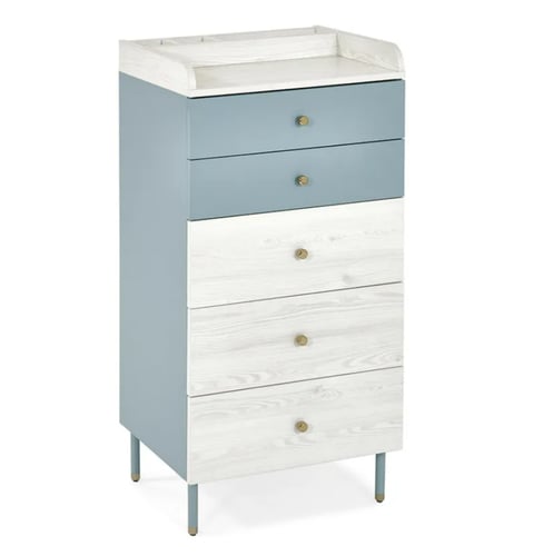 طقم غرفة أطفال مع مرآة أرضية وخزانة أدراج