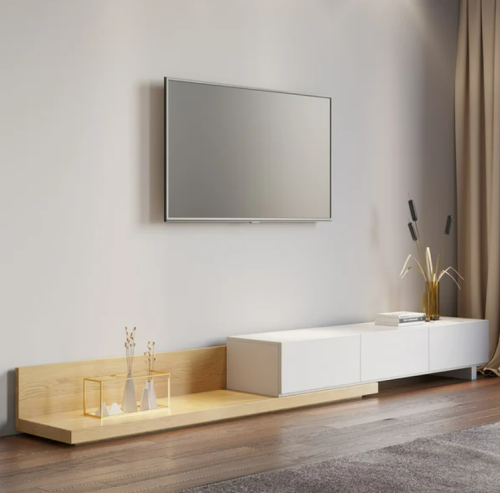 طاولة تلفاز مصنوعة من الخشب الصلب وبأدراج محكمة ضد...