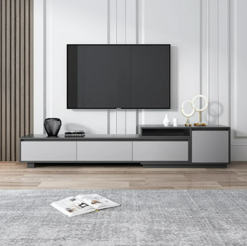 طاولة تلفاز مصنوعة من الخشب الصلب وبأدراج محكمة ضد...