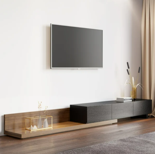 طاولة تلفاز مصنوعة من الخشب الصلب وبأدراج محكمة ضد...