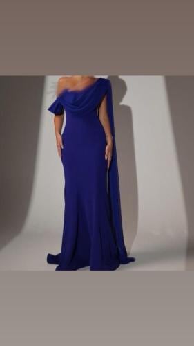 فستان سهره كريب وشيفون