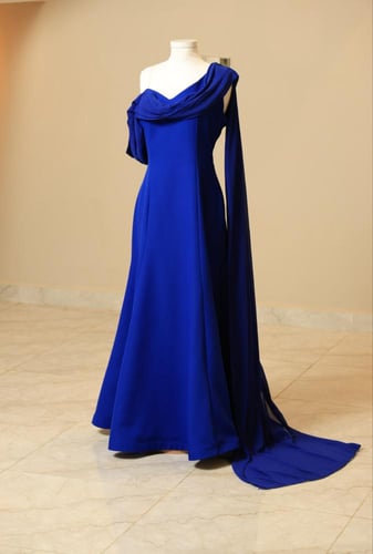 فستان سهره كريب وشيفون