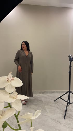 فستان فري سايز كريب