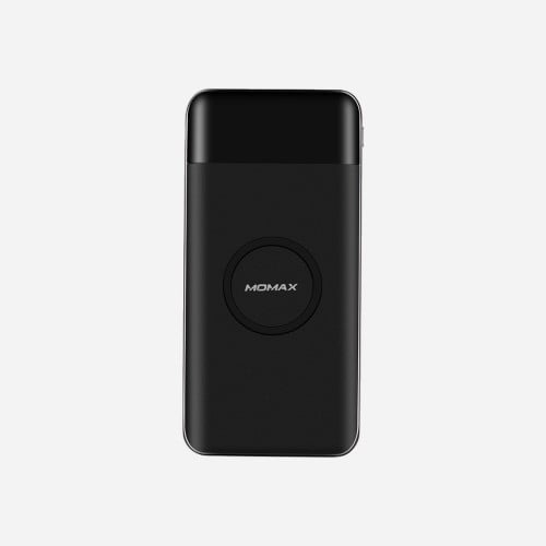 موماكس بطارية 10000 امبير تدعم الشحن الاسلكي اسود