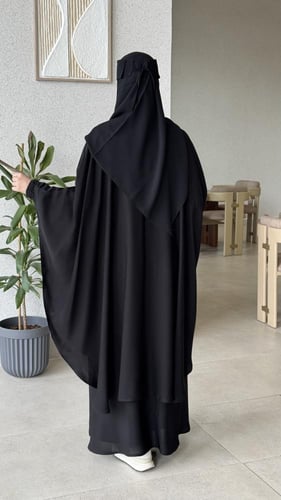 عباية متصله بخمار