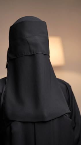 The face covering is long stretchy