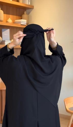 نقاب الغشوه (ربطه عريضه ) طويل مطاطين