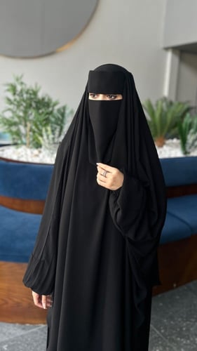 خمار إسلامي + نقاب بمرد مجانا