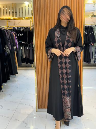 عباية هنوف دبل فيس بلاك بيري مع كشميري