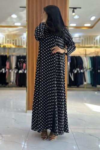 عباية همسة شيفون ا اسود
