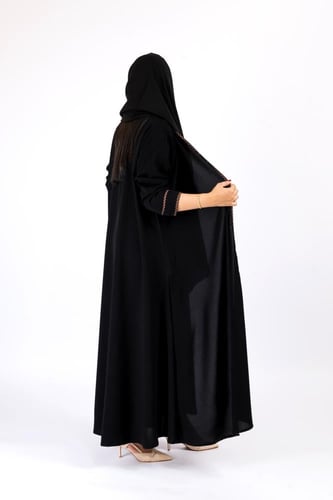 عباية ريمان قماش ملكي قصة A لاين | بني