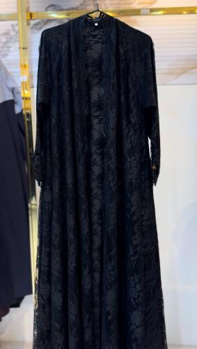 عباية دارين | اسود دانتيل