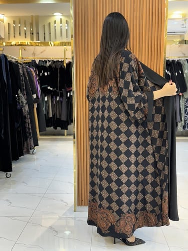 عباية هنوف دبل فيس بلاك بيري مع كشميري