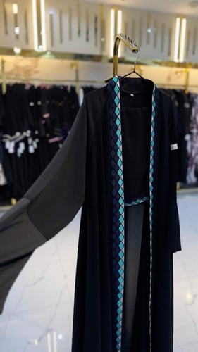 عباية مشاعل قماش إنترنت قصه كلوش كم استريتش | تركو...