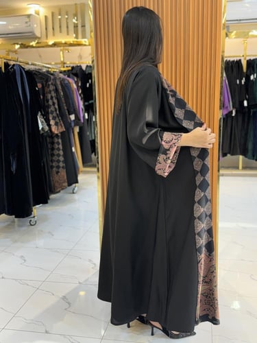 عباية هنوف دبل فيس بلاك بيري مع كشميري