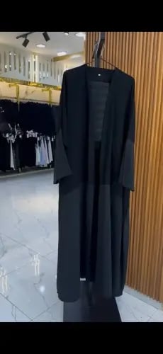 عباية نوف نص كلوش قماش بلاك بيري اسود