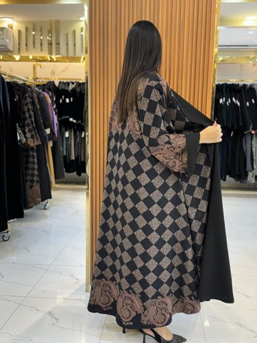 عباية هنوف دبل فيس بلاك بيري مع كشميري