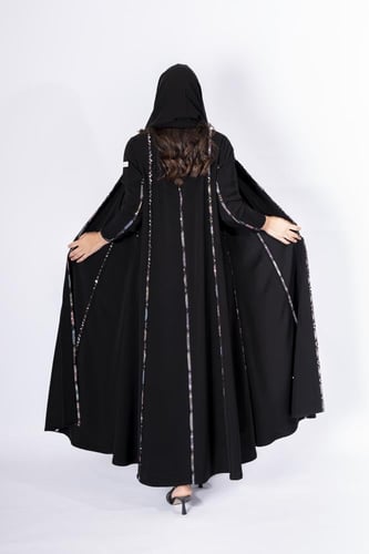 عباية رفيف - لون اسود