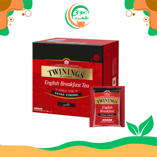 شاي تويننجز الإنجليزي القوي - 50 كيس شاي TWININGS