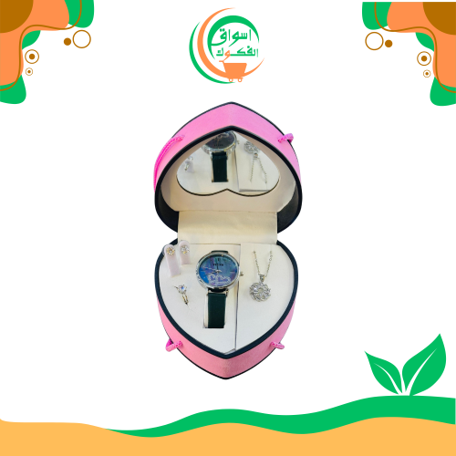 طقم ساعات علبة قلب