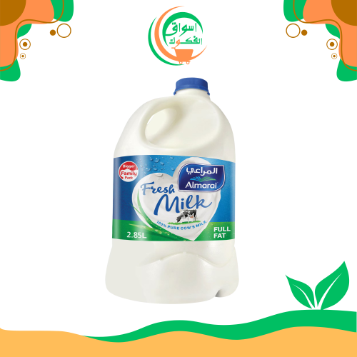 حليب طازج كامل الدسم من المراعي 2.85 لتر