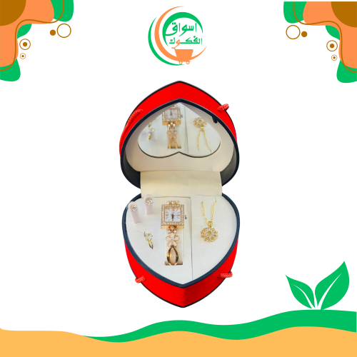طقم ساعات علبة قلب