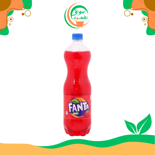 مشروب فانتا الفراولة الغازي 1 لتر fanta