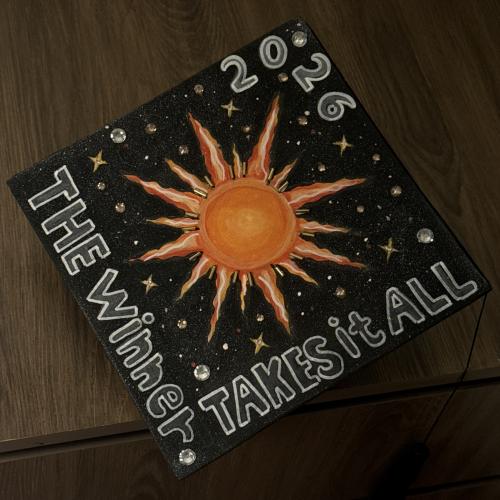 قبعة تخرج - sun - the winner takes it all “