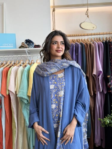 طقم رمضاني بليند - ازرق