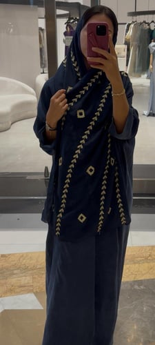 عباية كوبرى بطرحة تطريز تولة