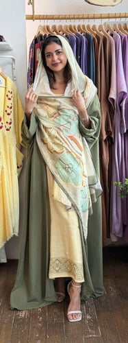 طقم رمضاني بليند - زيتوني وبيج