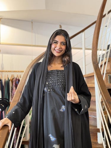 طقم رمضاني طيور - اسود