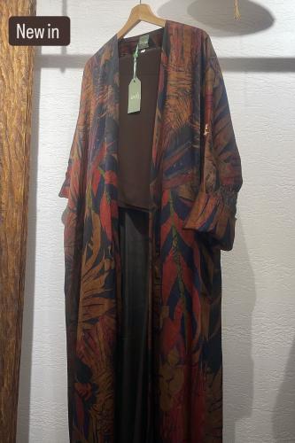 عباية حرير التوت مشجر