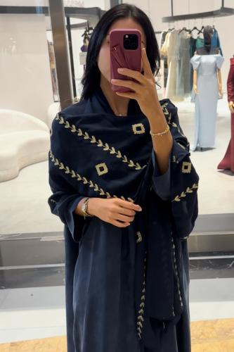 عباية كوبرى بطرحة تطريز تولة