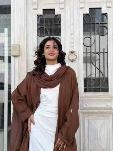 عباية كوبرو طرحة مطرزة معينات - جملي