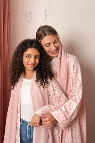 طقم عباية للأم والبنت Mommy & Me - وردي