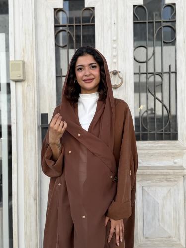 عباية كوبرو طرحة مطرزة معينات - جملي