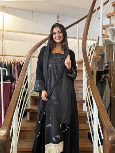 طقم رمضاني طيور - اسود