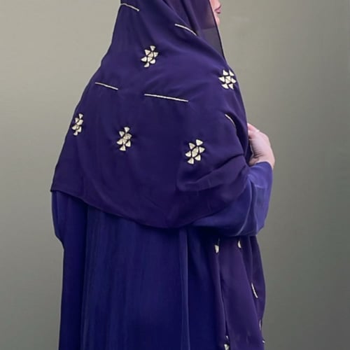 عباية كوبرو طرحة سدو - موف انديغو