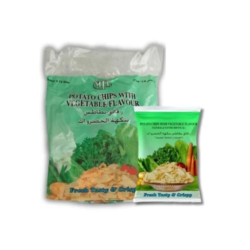Vegetable-flavored chips
