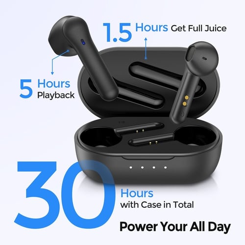 سماعة بلوتوث امباو تحكم باللمس MX1- اسود