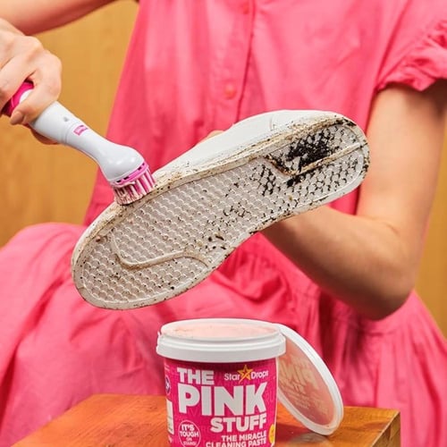 فرشاة تنظيف مزودة بـ4 رؤوس ذا بينك ستاف