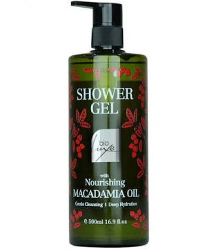 جل استحمام بزيت المكاديميا من بيولوكس
