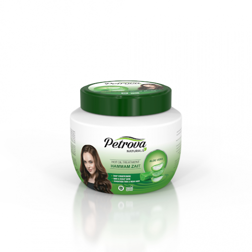 حمام زيت بتروفا الطبيعي للشعر بالألوفيرا