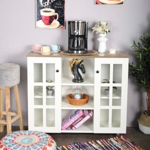 ركن كوفي خشب أرجل استيل