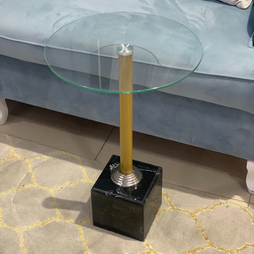 طاولة خدمة سطح زجاج