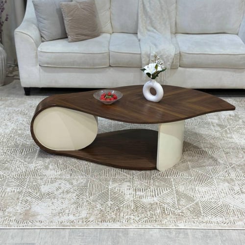 طاولة ضيافة سطح قشرة جوز الهند بتصميم مودرن