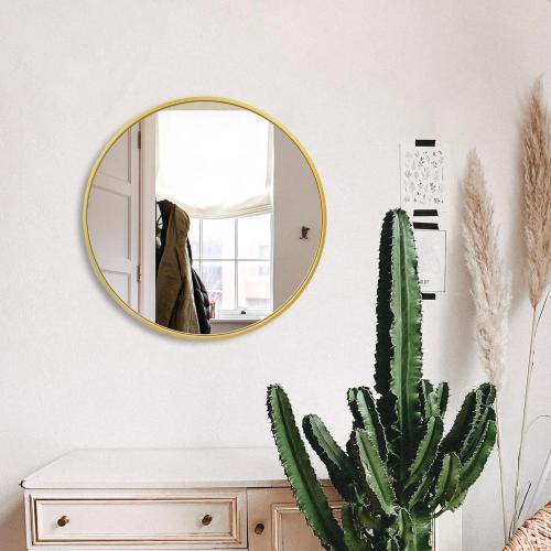 مرايا جدارية باطار ذهبي 80 سم *شحن فوري *LU